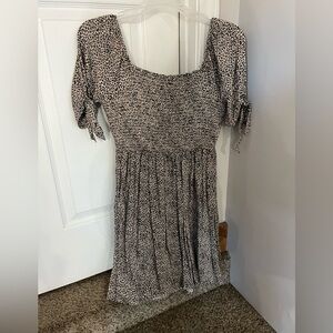 American Eagle Outfitters Black and White Midi Dress